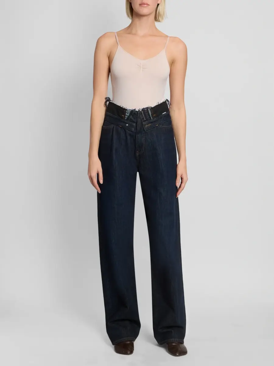 MM6 Maison Martin Margiela Women's Distressed Mid-Rise Jeans | Thumbnail 2 MM6 Maison Martin Margiela Women's Distressed Mid-Rise Jeans | Thumbnail 2
