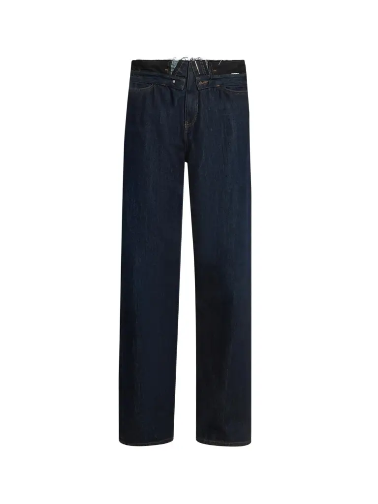 MM6 Maison Martin Margiela Women's Distressed Mid-Rise Jeans