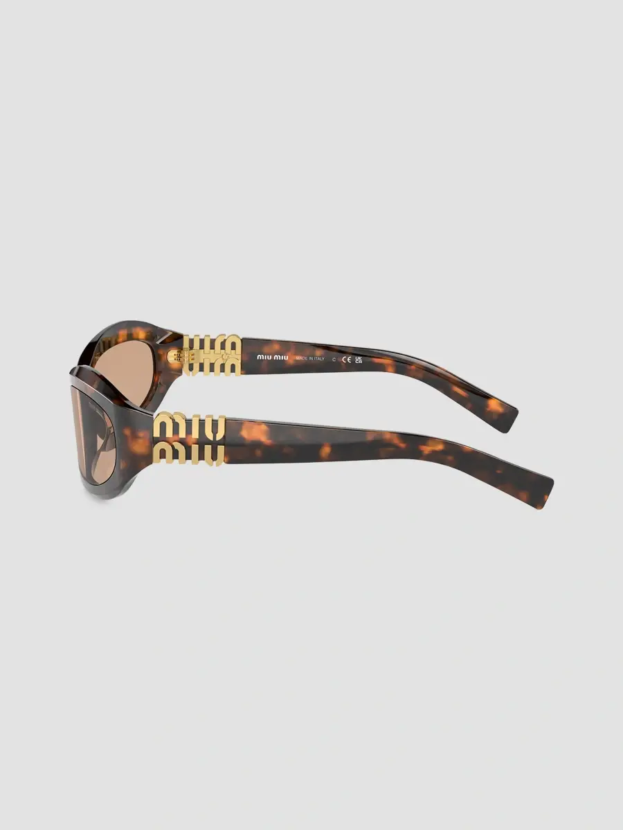 Miu Miu Women's Logo Oval Sunglasses | Thumbnail 3 Miu Miu Women's Logo Oval Sunglasses | Thumbnail 3