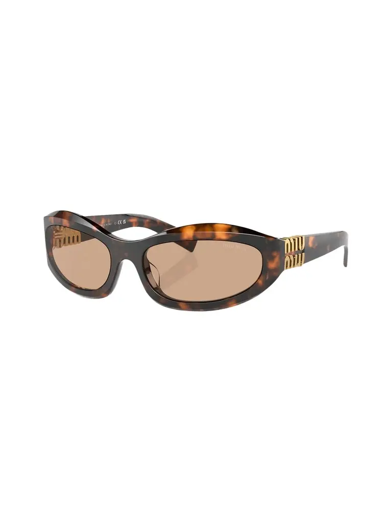 Miu Miu Women's Logo Oval Sunglasses