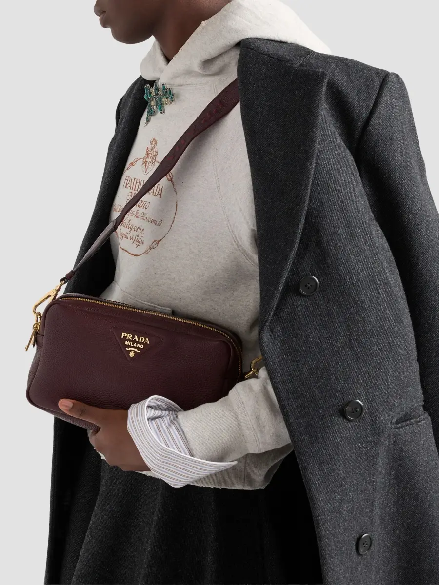 Prada Women's Small Leather Shoulder Bag | Thumbnail 3 Prada Women's Small Leather Shoulder Bag | Thumbnail 3