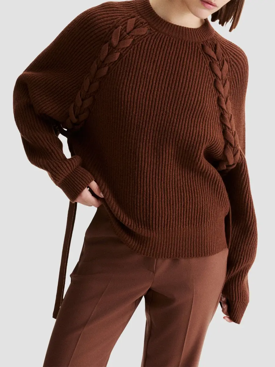 Marella Women's Pure Wool Fisherman's Rib Jumper | Thumbnail 3 Marella Women's Pure Wool Fisherman's Rib Jumper | Thumbnail 3