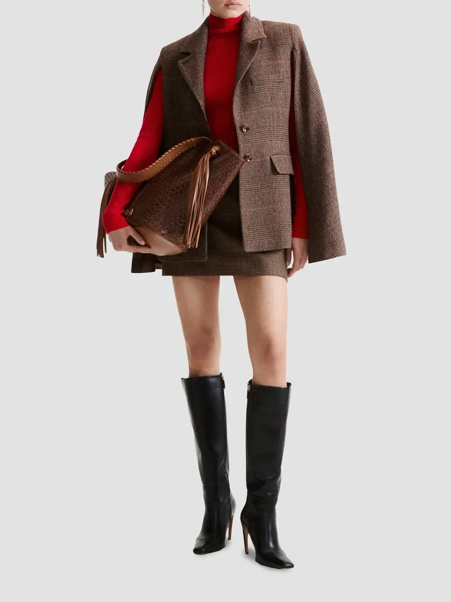 Marella Women's Lightweight Wool Blend Cape Jacket | Thumbnail 2 Marella Women's Lightweight Wool Blend Cape Jacket | Thumbnail 2