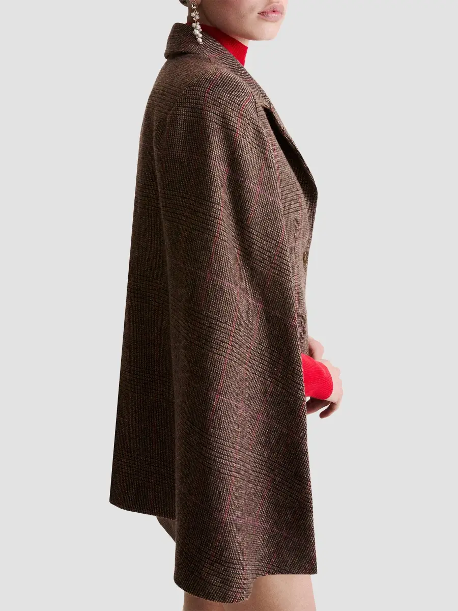Marella Women's Lightweight Wool Blend Cape Jacket | Thumbnail 4 Marella Women's Lightweight Wool Blend Cape Jacket | Thumbnail 4