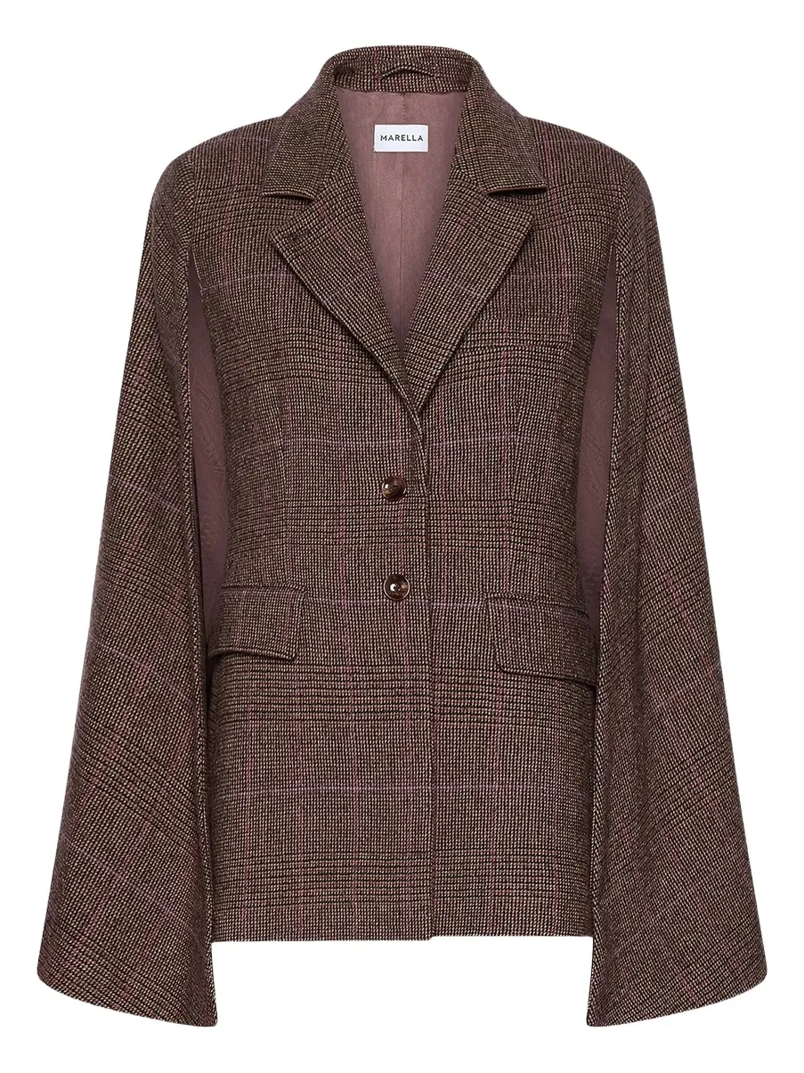 Marella Women's Lightweight Wool Blend Cape Jacket