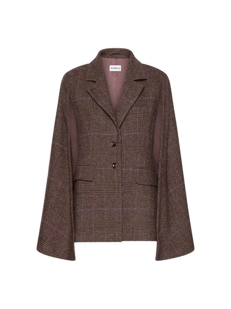 Women's Lightweight Wool Blend Cape Jacket Women's Lightweight Wool Blend Cape Jacket