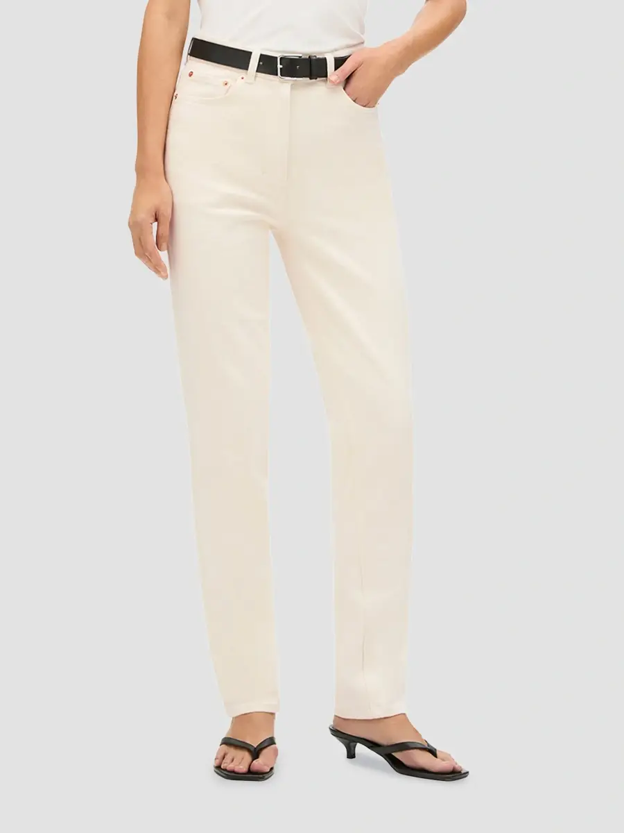 Another Tomorrow Women's Slim Denim Jeans | Thumbnail 3 Another Tomorrow Women's Slim Denim Jeans | Thumbnail 3