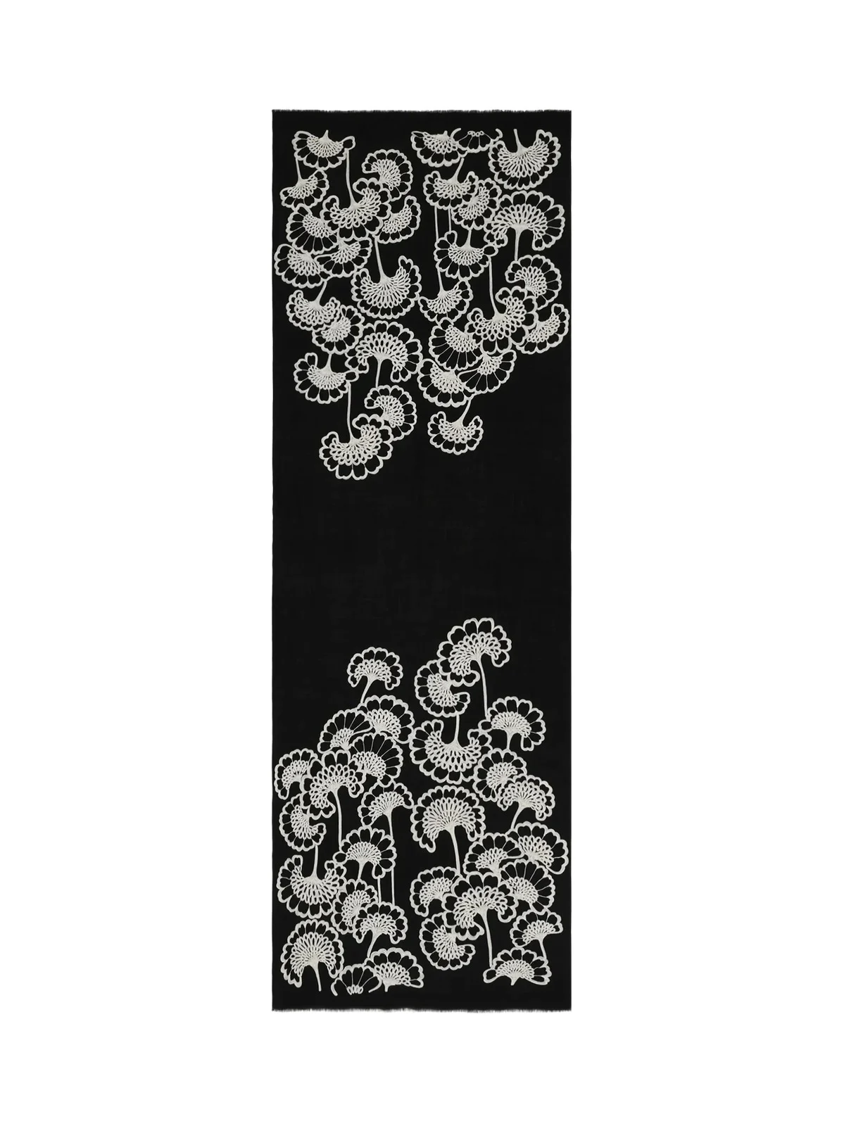 Women's Embroidered Merino Wool Scarf Women's Embroidered Merino Wool Scarf