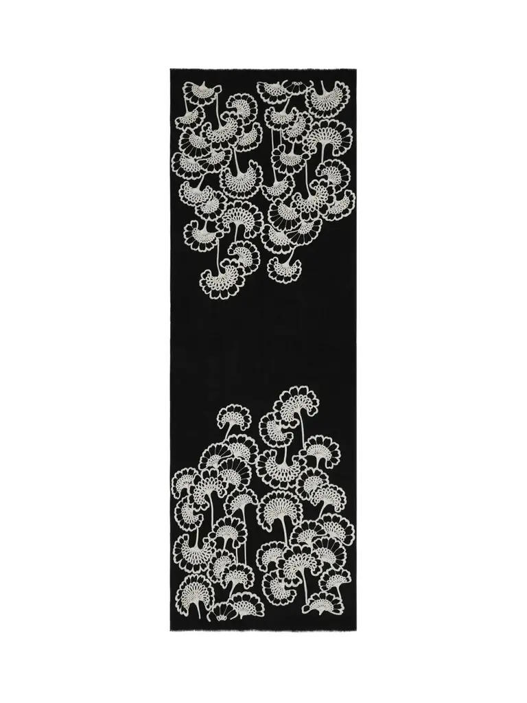 Janavi Women's Embroidered Merino Wool Scarf