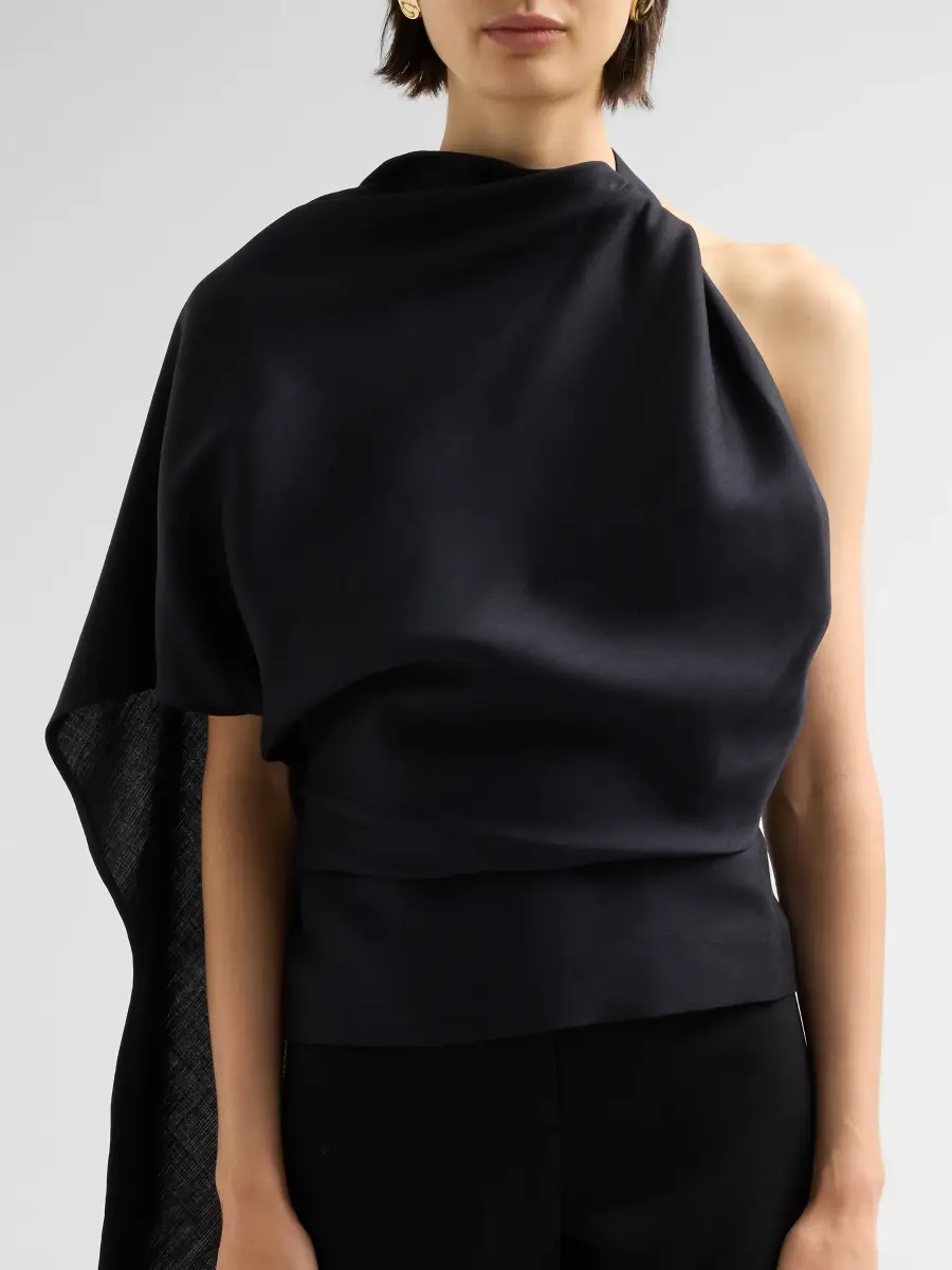 RÓHE Women's Draped Open Back Top | Thumbnail 5