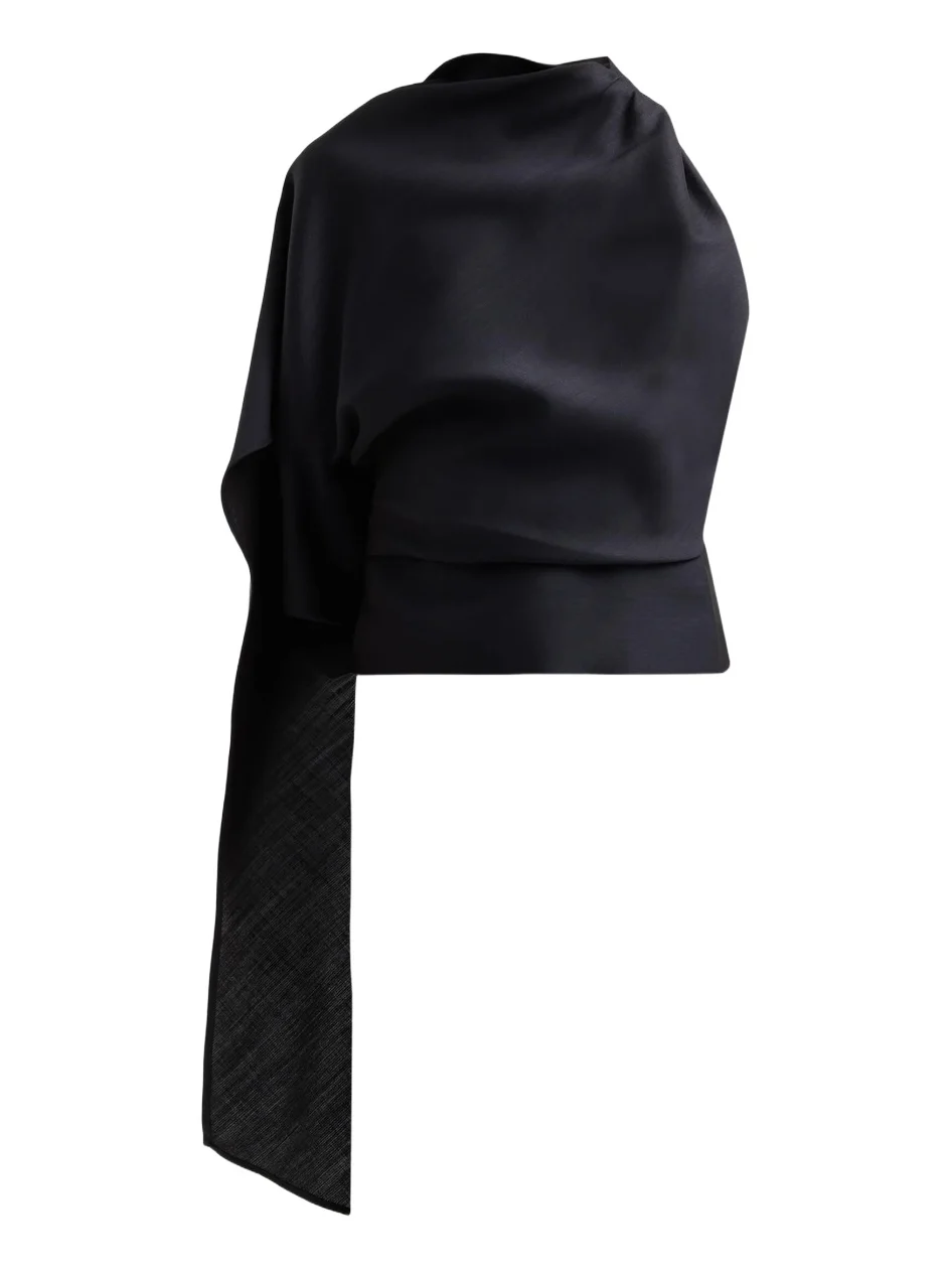 Women's Draped Open Back Top Women's Draped Open Back Top