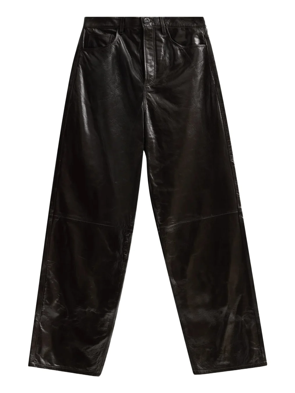 RÓHE Women's Bruun Lacquer Leather Baggy Trousers