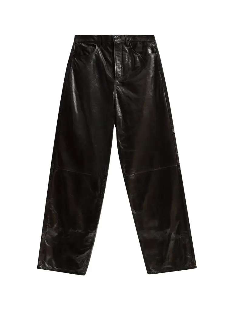 Women's Bruun Lacquer Leather Baggy Trousers Women's Bruun Lacquer Leather Baggy Trousers