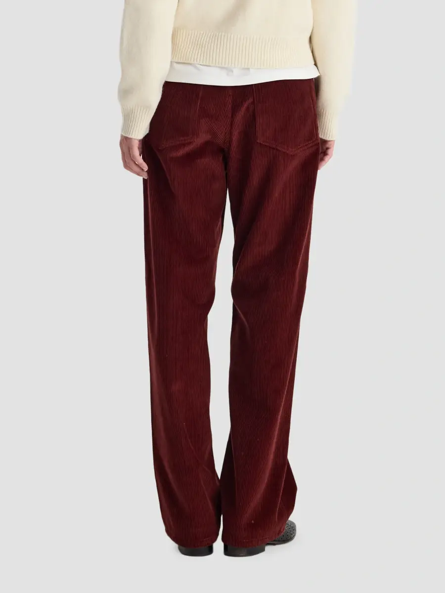 RÓHE Women's Bruun Corduroy Mid-Rise Straight-Leg Pants | Thumbnail 3