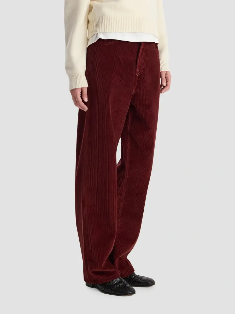 RÓHE Women's Bruun Corduroy Mid-Rise Straight-Leg Pants | Thumbnail 5