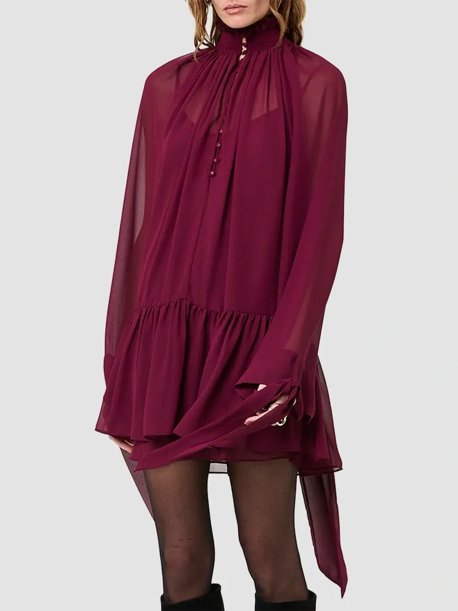 Nicholas the Label Women's Eliza Scarf-Detail Mini Swing Dress | Thumbnail 5