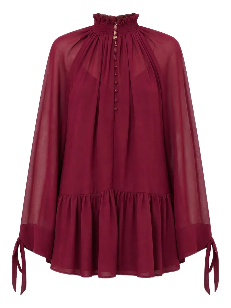Women's Eliza Scarf-Detail Mini Swing Dress Women's Eliza Scarf-Detail Mini Swing Dress