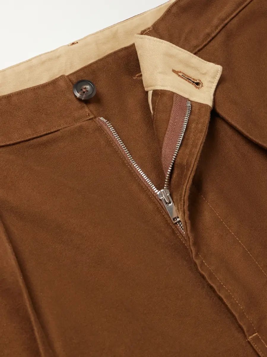Drake's Mk. IV Tapered Pleated Cotton-Moleskin Suit Trousers - Men | Thumbnail 6 Drake's Mk. IV Tapered Pleated Cotton-Moleskin Suit Trousers - Men | Thumbnail 6