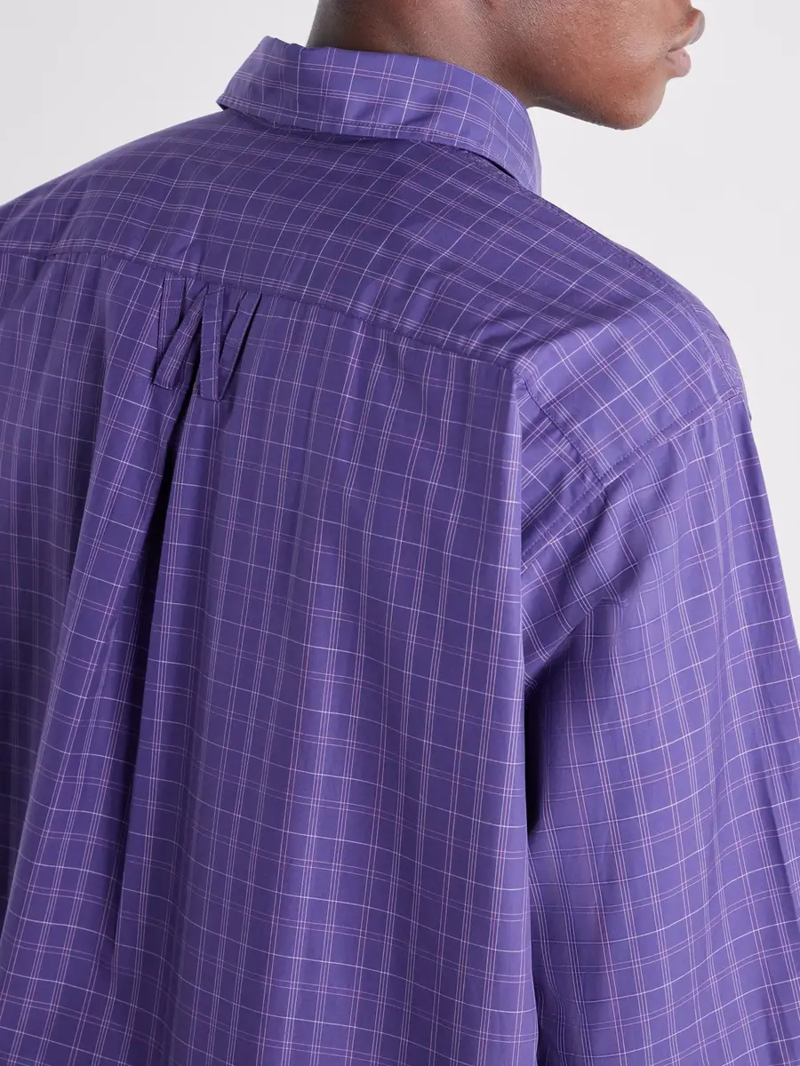 Willy Chavarria Veterano Checked Cotton-Poplin Shirt - Men | Thumbnail 6