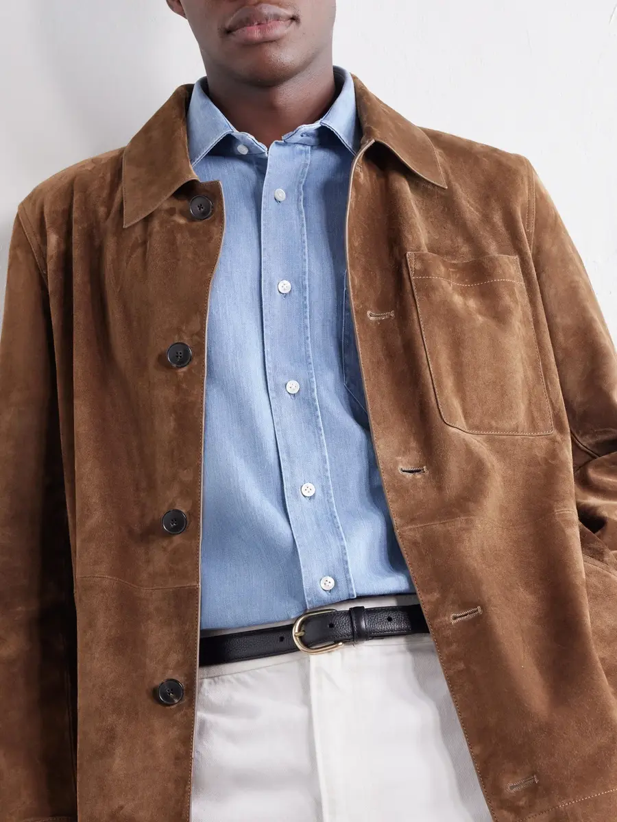Rubinacci Denim Shirt - Men | Thumbnail 5 Rubinacci Denim Shirt - Men | Thumbnail 5