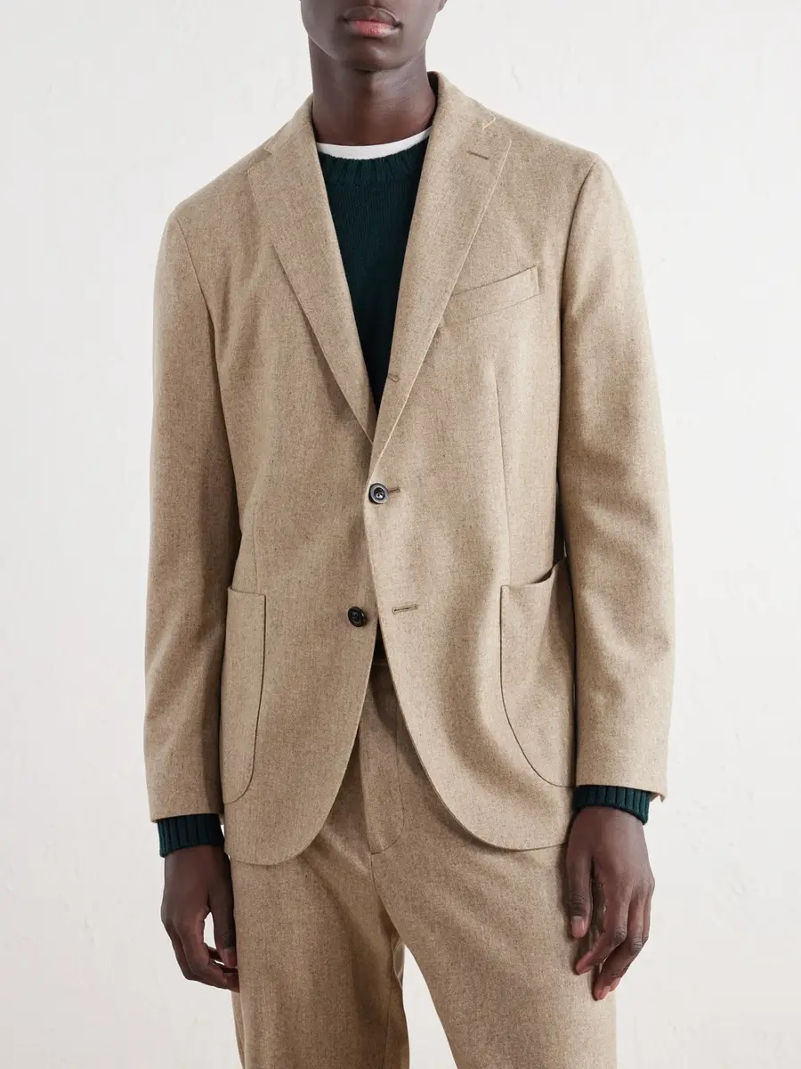 Boglioli Virgin Wool-Flannel Suit Jacket - Men | Thumbnail 3 Boglioli Virgin Wool-Flannel Suit Jacket - Men | Thumbnail 3