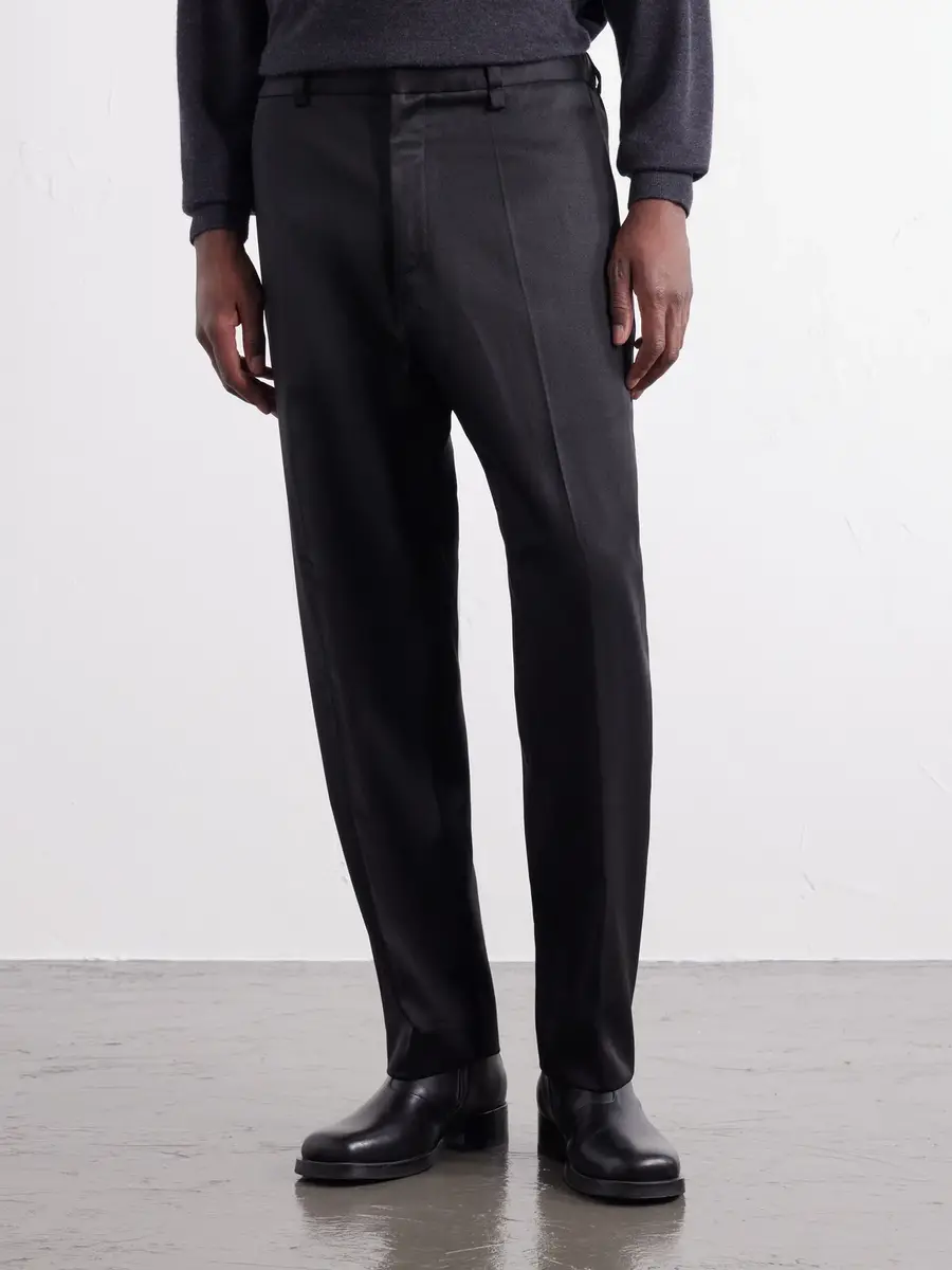 Willy Chavarria Tapered Wool-Blend Twill Trousers - Men | Thumbnail 3 Willy Chavarria Tapered Wool-Blend Twill Trousers - Men | Thumbnail 3