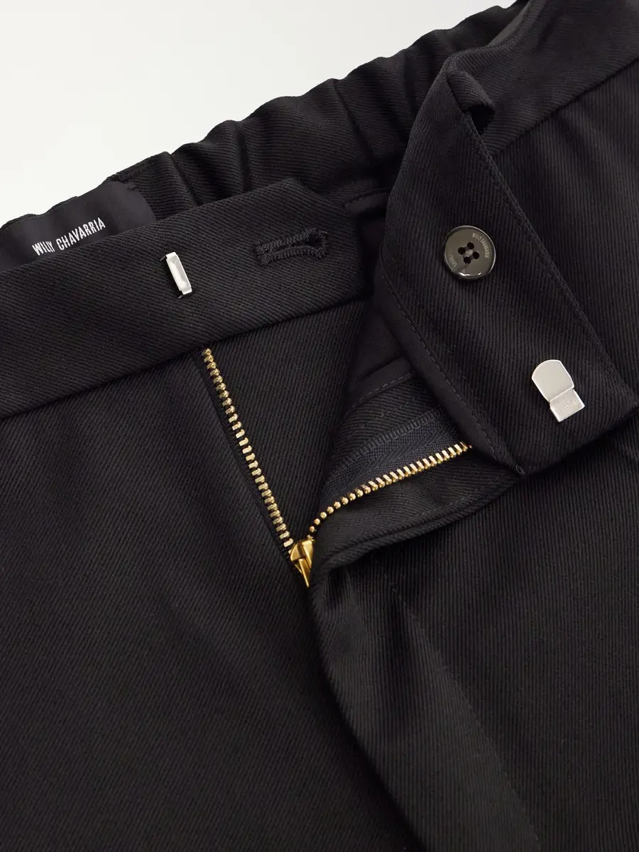 Willy Chavarria Tapered Wool-Blend Twill Trousers - Men | Thumbnail 6 Willy Chavarria Tapered Wool-Blend Twill Trousers - Men | Thumbnail 6