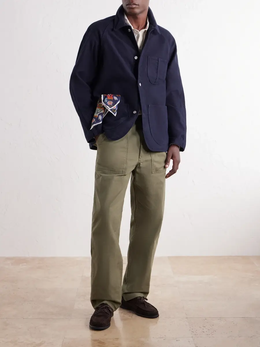 Drake's Cotton-Moleskin Chore Jacket - Men | Thumbnail 2 Drake's Cotton-Moleskin Chore Jacket - Men | Thumbnail 2