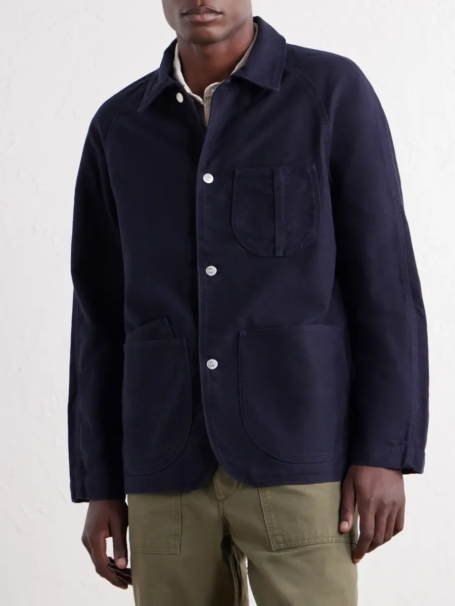 Drake's Cotton-Moleskin Chore Jacket - Men | Thumbnail 3 Drake's Cotton-Moleskin Chore Jacket - Men | Thumbnail 3