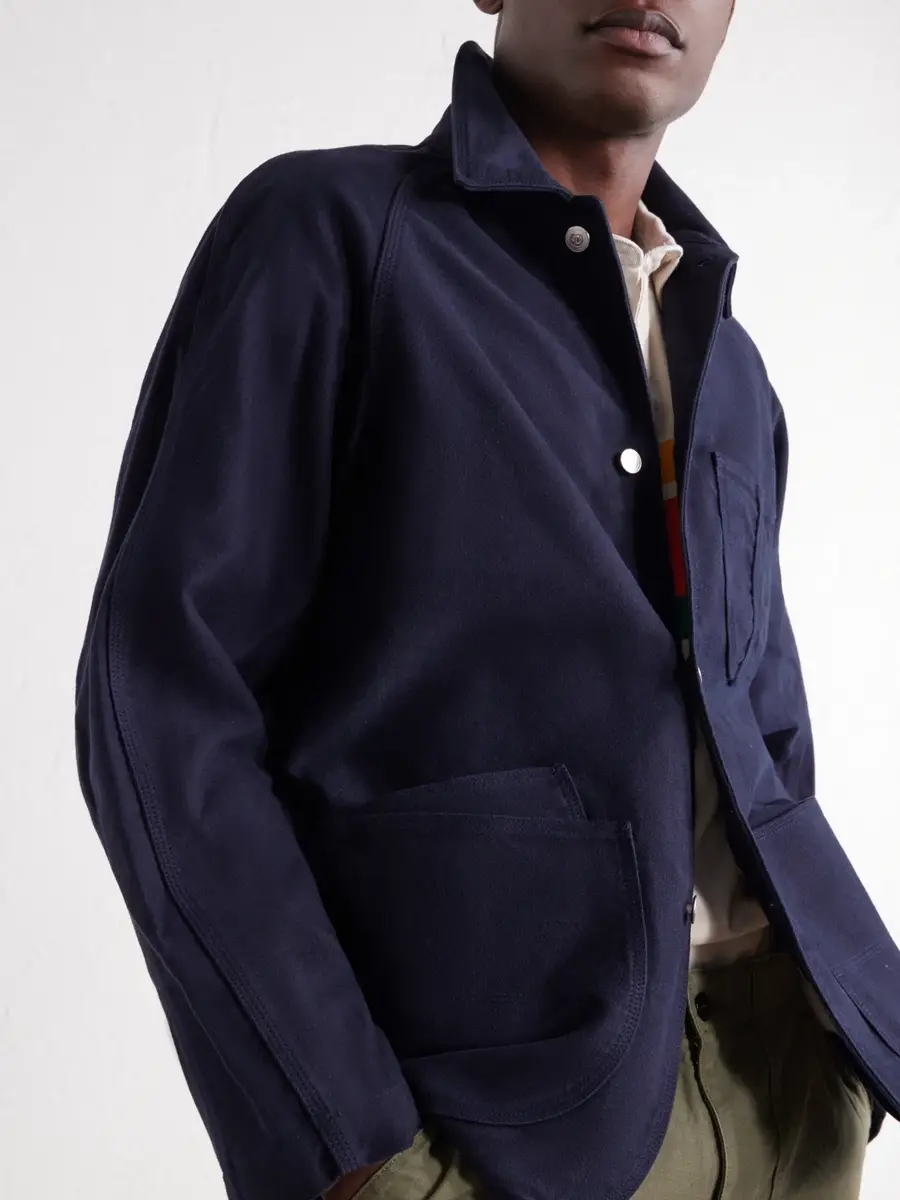 Drake's Cotton-Moleskin Chore Jacket - Men | Thumbnail 5 Drake's Cotton-Moleskin Chore Jacket - Men | Thumbnail 5