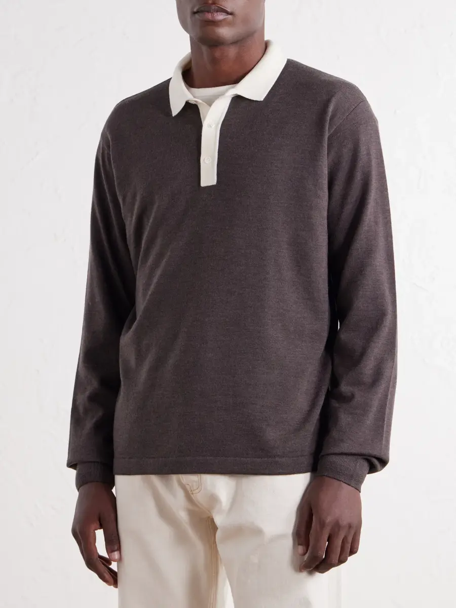 Drake's Merino Wool-Jersey Polo Shirt - Men | Thumbnail 3 Drake's Merino Wool-Jersey Polo Shirt - Men | Thumbnail 3