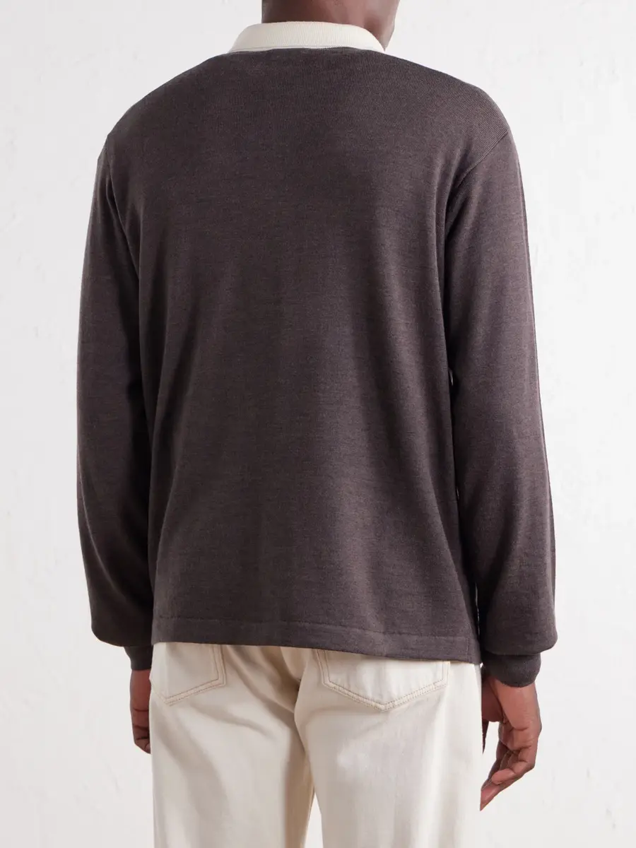 Drake's Merino Wool-Jersey Polo Shirt - Men | Thumbnail 4 Drake's Merino Wool-Jersey Polo Shirt - Men | Thumbnail 4