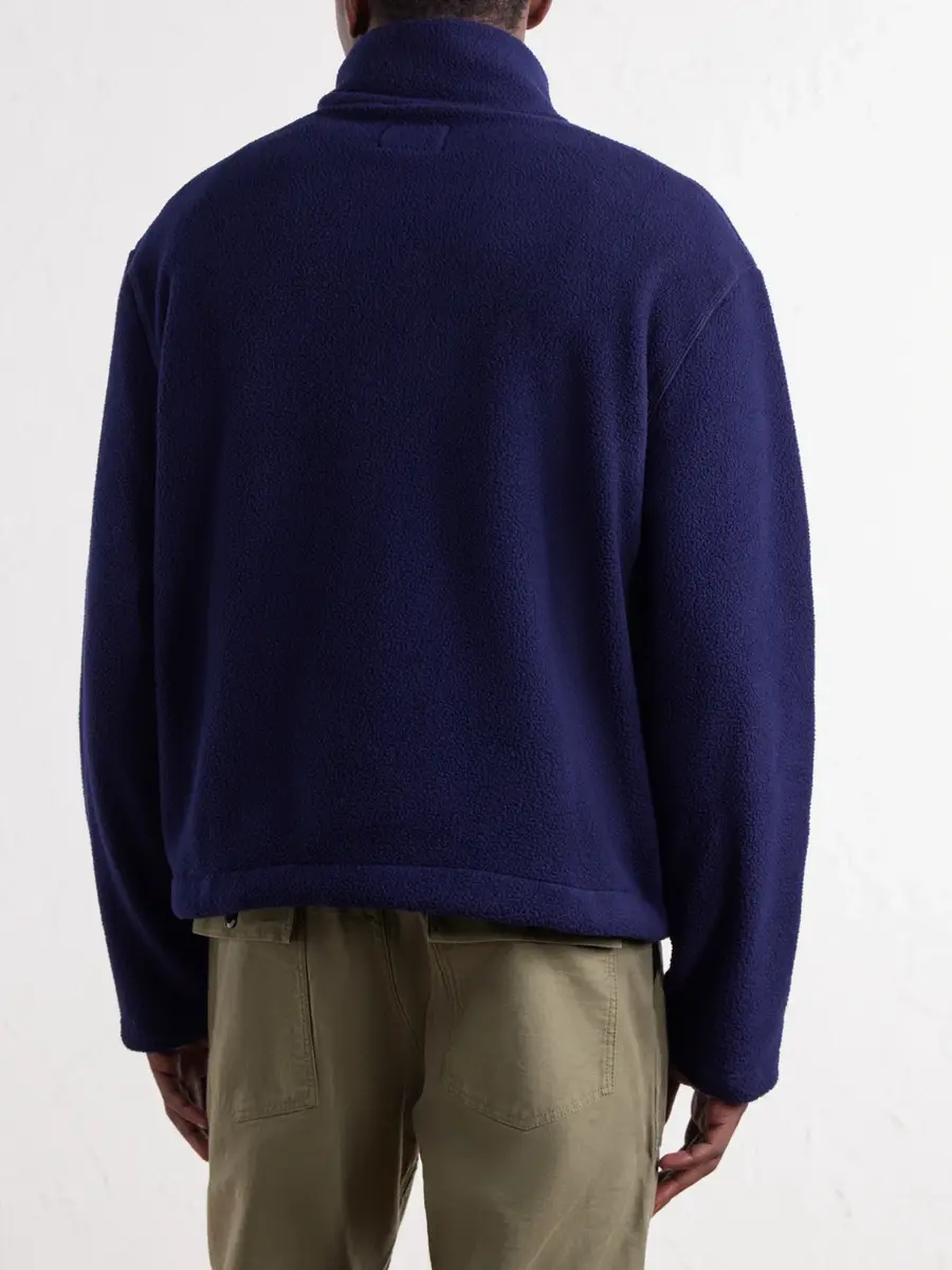 Drake's Shell-Trimmed Fleece Half-Zip Jacket - Men | Thumbnail 4 Drake's Shell-Trimmed Fleece Half-Zip Jacket - Men | Thumbnail 4