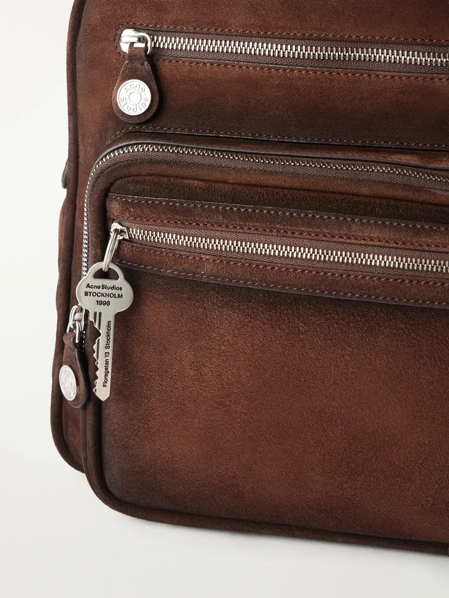 Acne Studios Camero Camera Waxed-Suede Messenger Bag - Men | Thumbnail 5 Acne Studios Camero Camera Waxed-Suede Messenger Bag - Men | Thumbnail 5