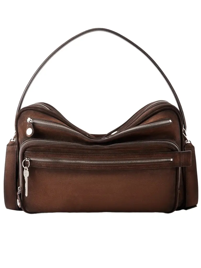 Acne Studios Camero Camera Waxed-Suede Messenger Bag - Men