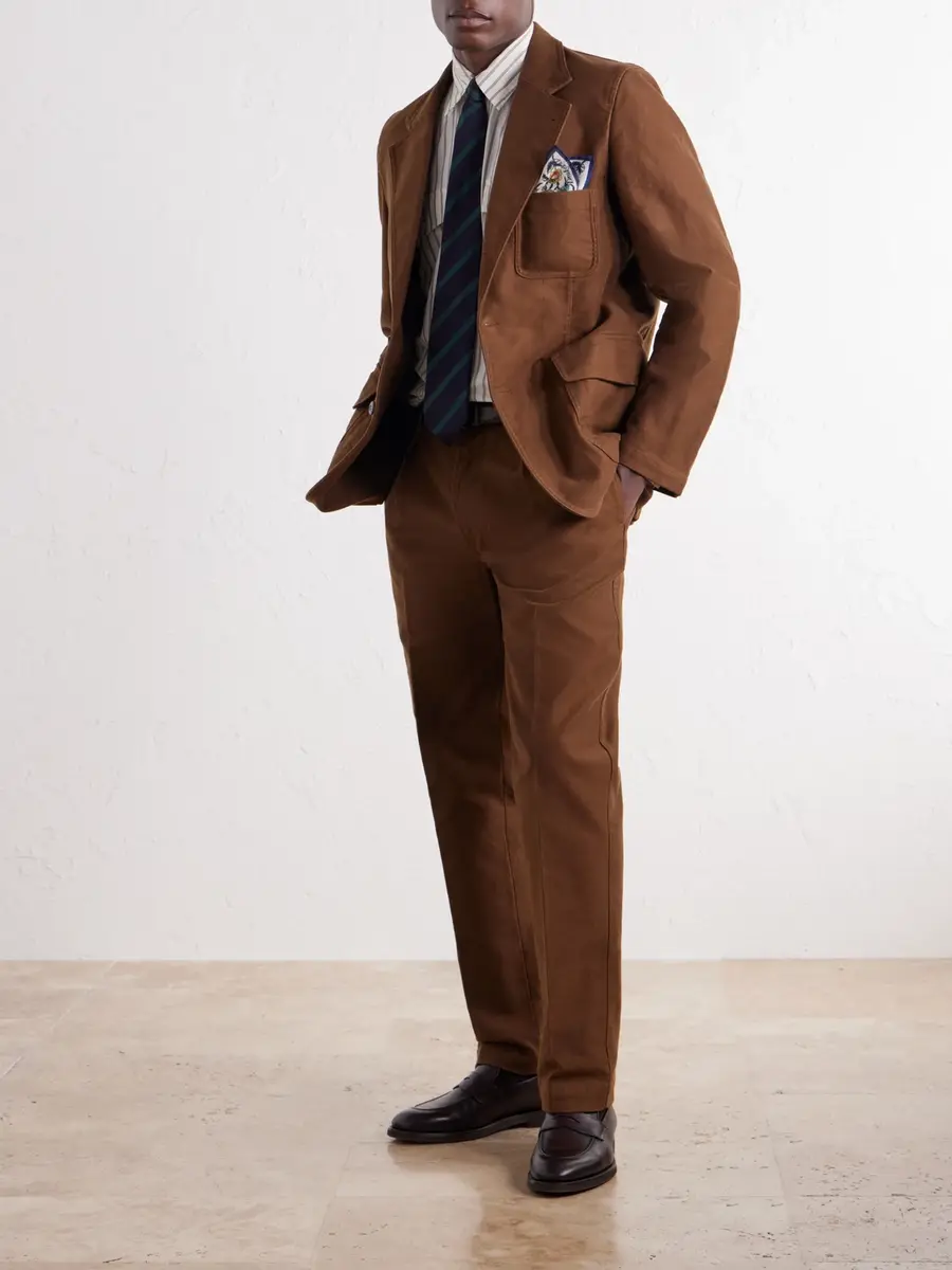 Drake's Mk. IV Cotton-Moleskin Blazer - Men | Thumbnail 2 Drake's Mk. IV Cotton-Moleskin Blazer - Men | Thumbnail 2
