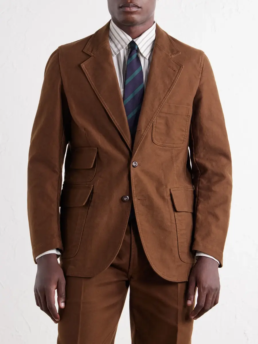 Drake's Mk. IV Cotton-Moleskin Blazer - Men | Thumbnail 3 Drake's Mk. IV Cotton-Moleskin Blazer - Men | Thumbnail 3
