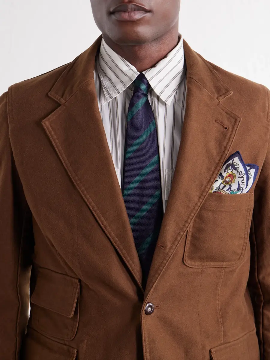 Drake's Mk. IV Cotton-Moleskin Blazer - Men | Thumbnail 5 Drake's Mk. IV Cotton-Moleskin Blazer - Men | Thumbnail 5