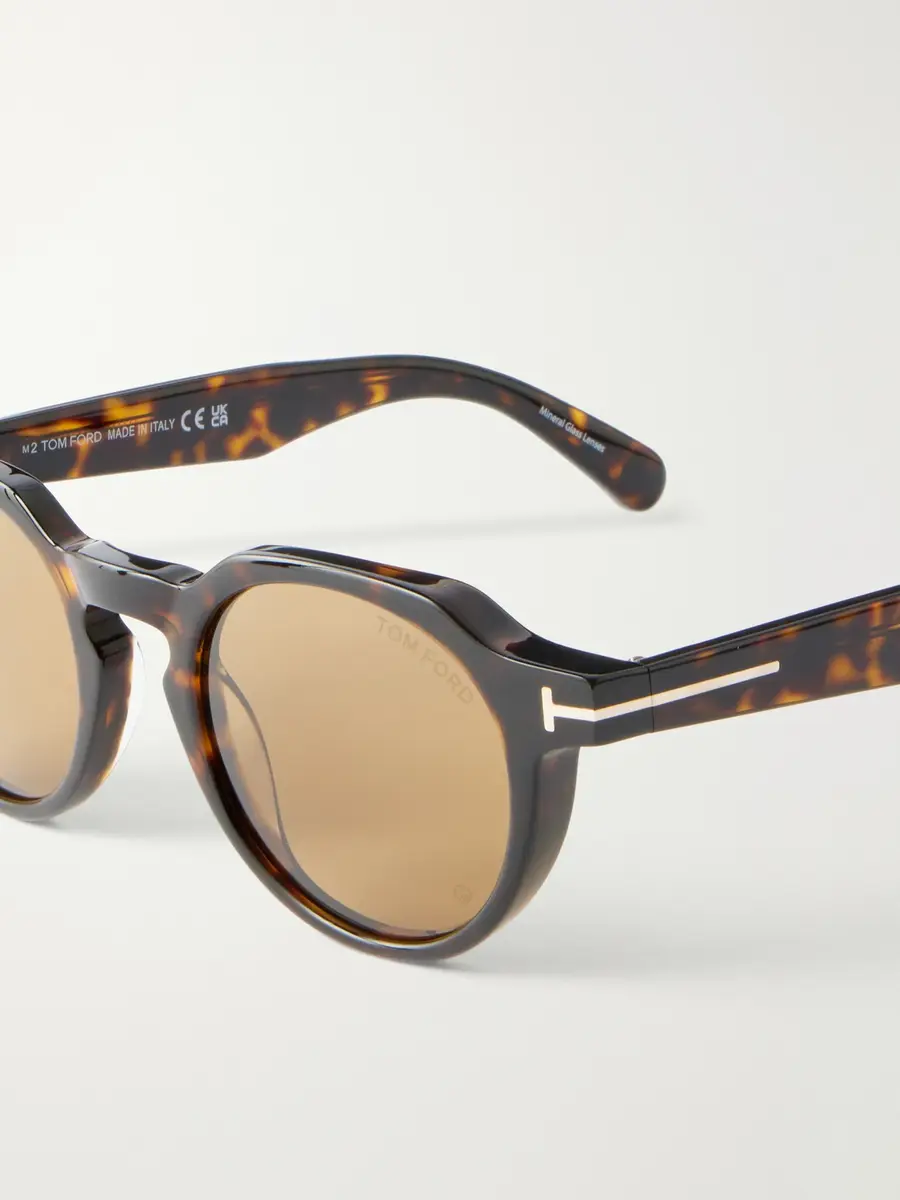 Tom Ford Thomas-02 Round-Frame Tortoiseshell Acetate Sunglasses - Men | Thumbnail 3 Tom Ford Thomas-02 Round-Frame Tortoiseshell Acetate Sunglasses - Men | Thumbnail 3