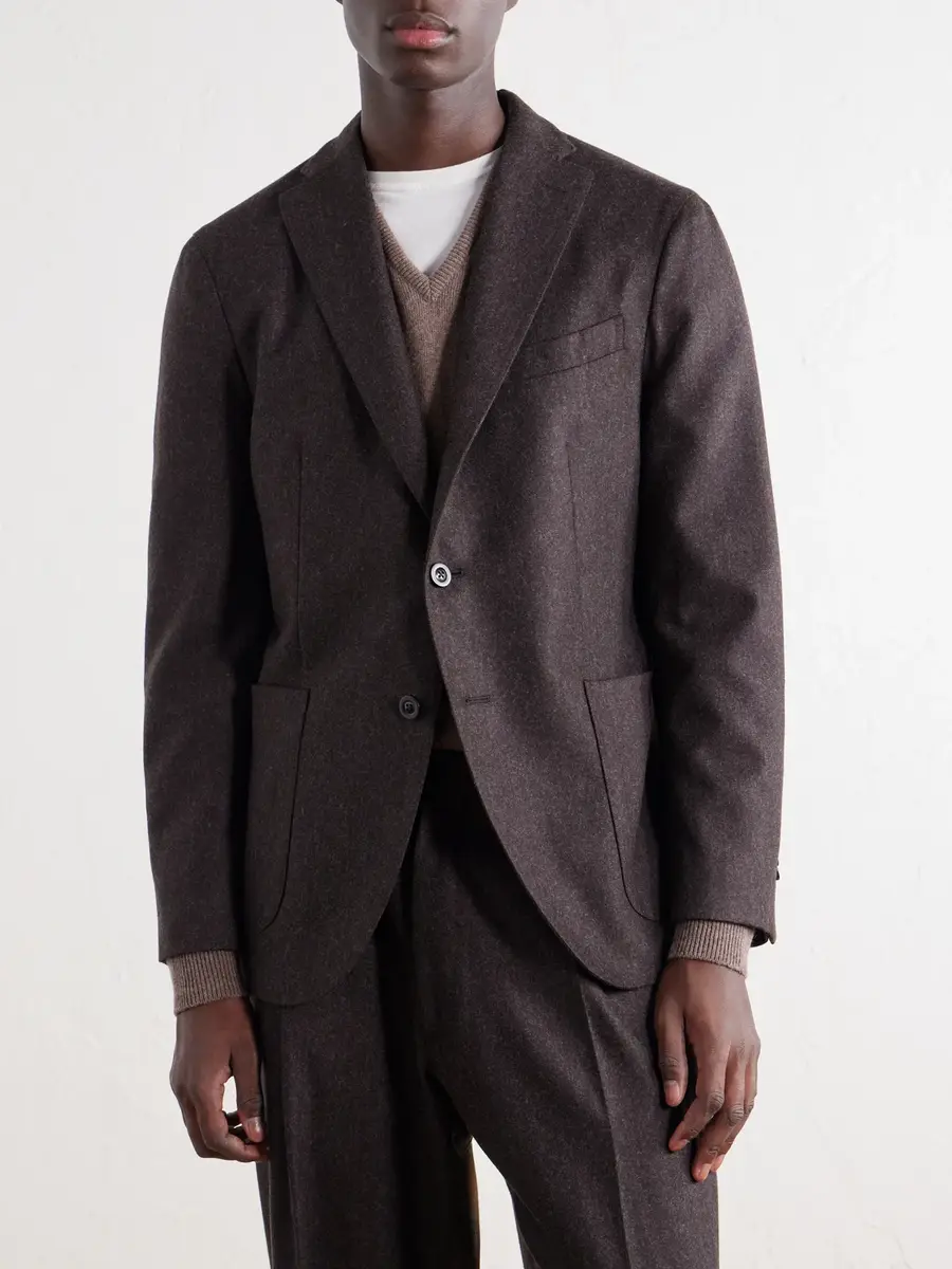 Boglioli Virgin Wool-Flannel Suit Jacket - Men | Thumbnail 3 Boglioli Virgin Wool-Flannel Suit Jacket - Men | Thumbnail 3