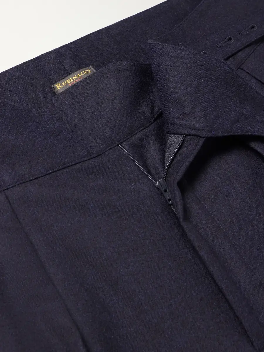 Rubinacci Manny Tapered Mélange Virgin Wool-Twill Trousers - Men | Thumbnail 6 Rubinacci Manny Tapered Mélange Virgin Wool-Twill Trousers - Men | Thumbnail 6