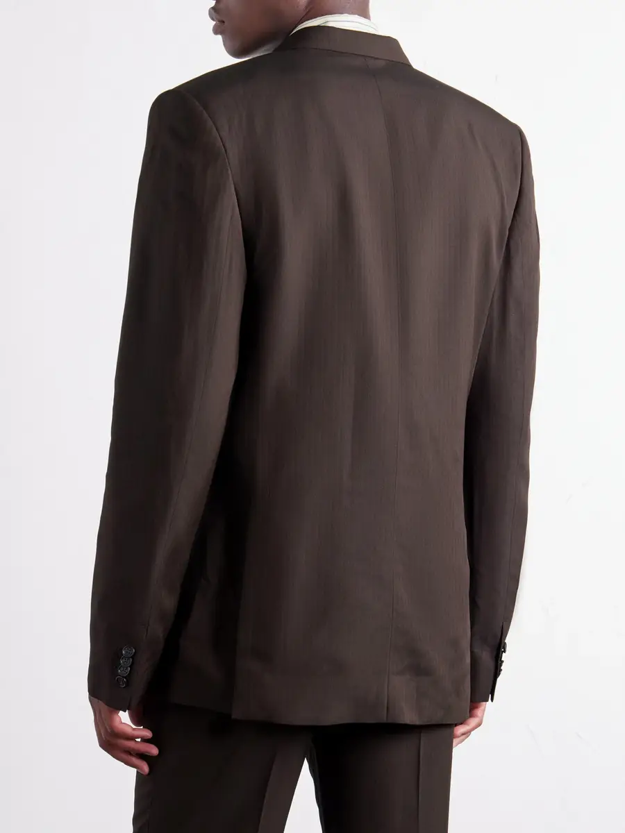 Acne Studios Double-Breasted Herringbone Blazer - Men | Thumbnail 4 Acne Studios Double-Breasted Herringbone Blazer - Men | Thumbnail 4