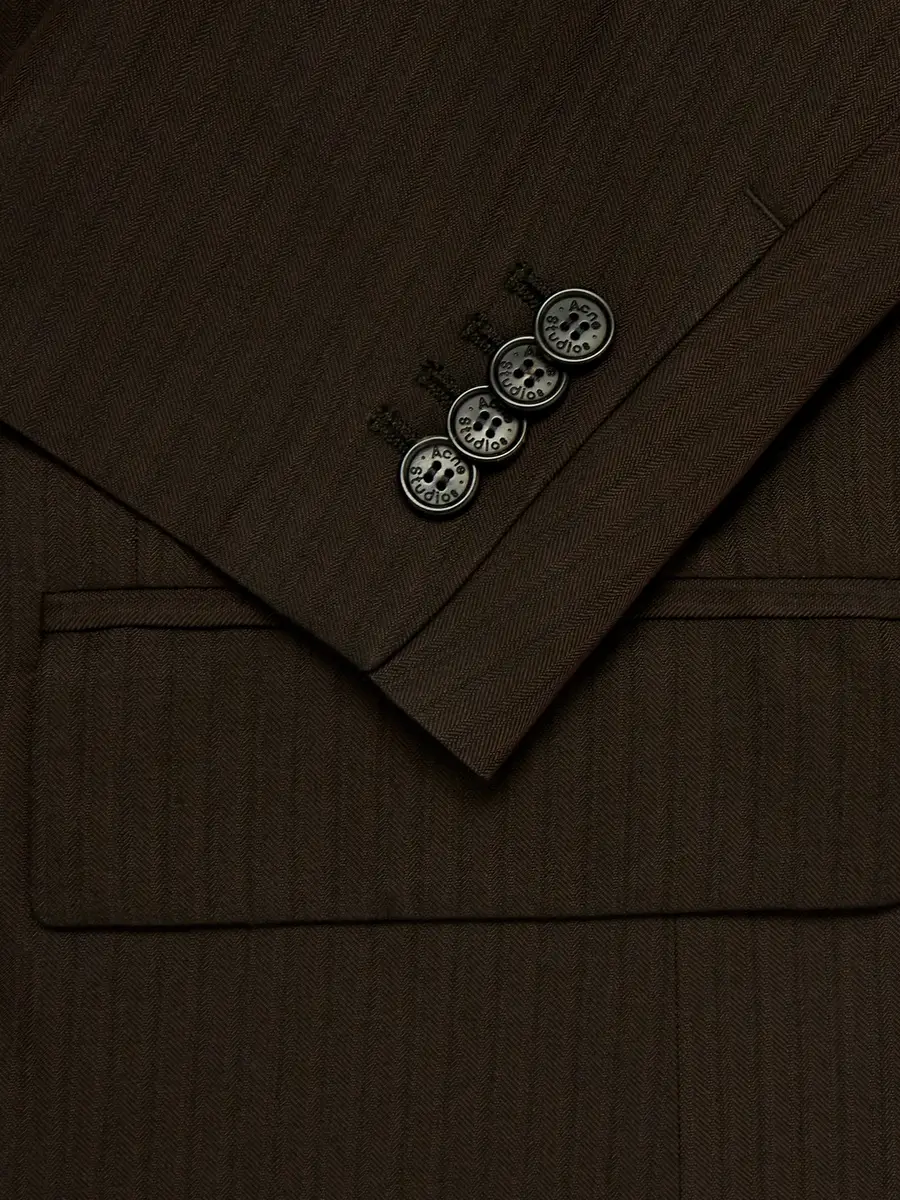 Acne Studios Double-Breasted Herringbone Blazer - Men | Thumbnail 6 Acne Studios Double-Breasted Herringbone Blazer - Men | Thumbnail 6