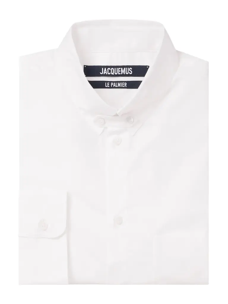 Jacquemus Tailleur Button-Down Collar Stretch-Cotton Poplin Shirt - Men