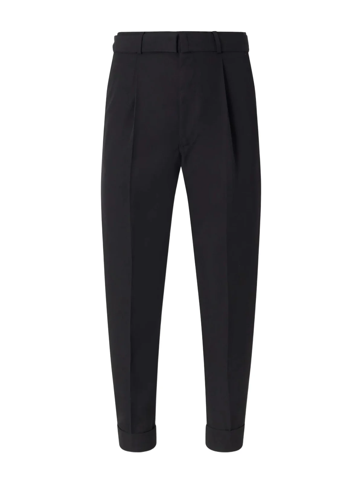 OFFICINE GÉNÉRALE Hugo Tapered Pleated Belted Virgin Wool-Hopsack Trousers - Men