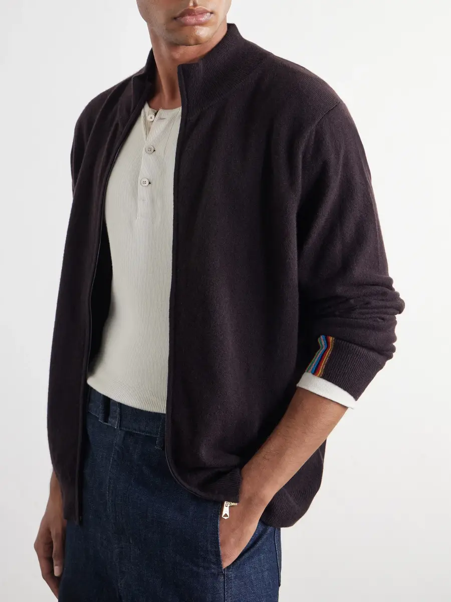 Paul Smith Cashmere Zip-Up Cardigan - Men | Thumbnail 5 Paul Smith Cashmere Zip-Up Cardigan - Men | Thumbnail 5