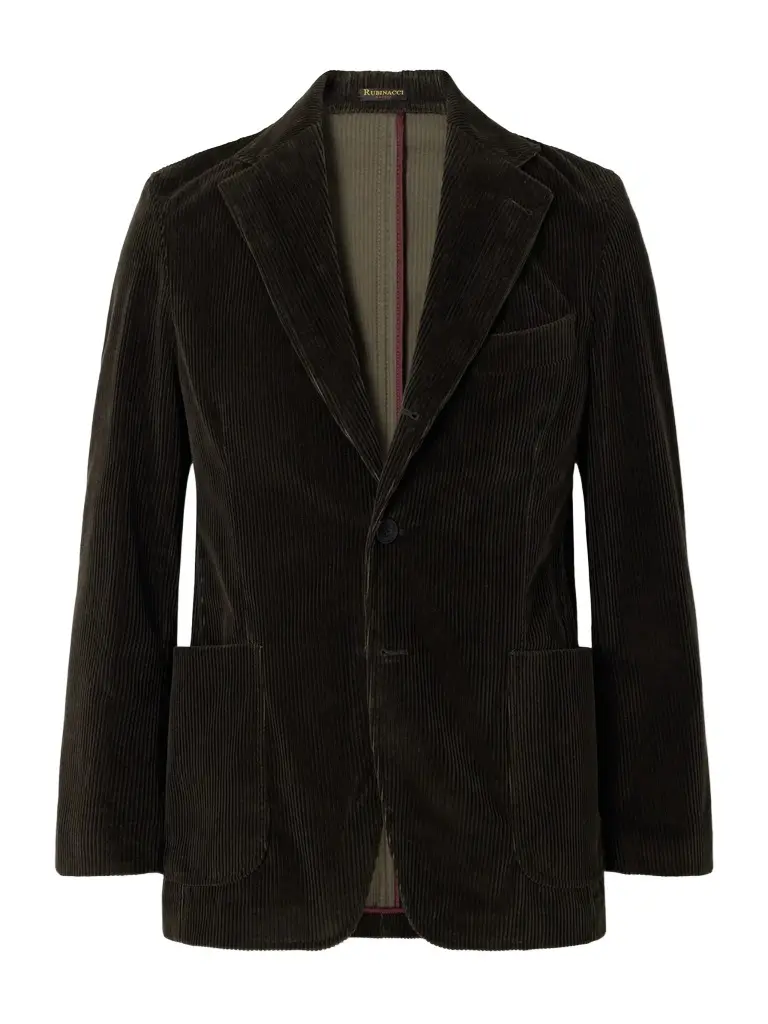 Darted Cotton-Corduroy Suit Jacket - Men Darted Cotton-Corduroy Suit Jacket - Men