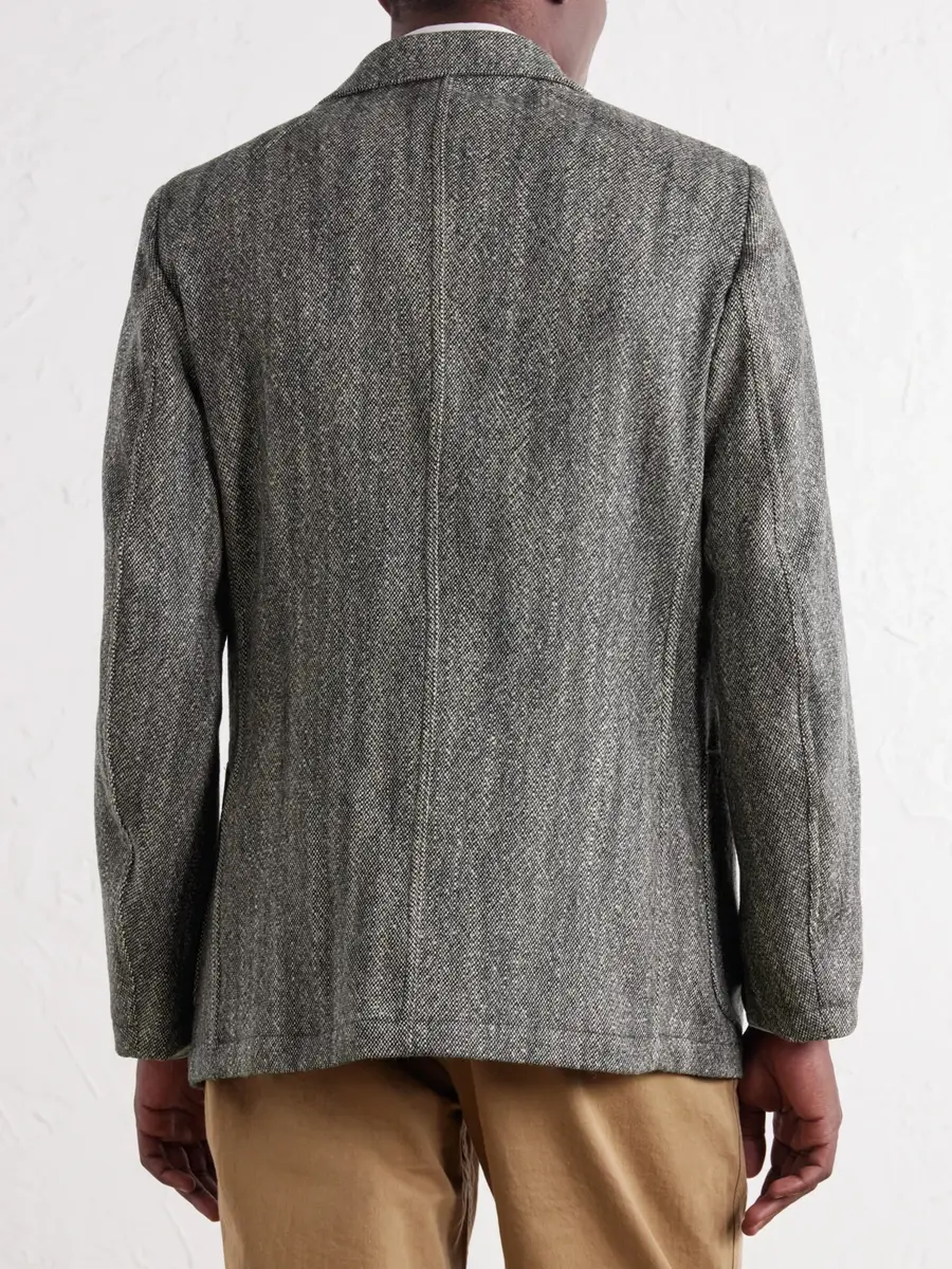 Drake's Western Games Mélange Virgin Wool-Tweed Blazer - Men | Thumbnail 4 Drake's Western Games Mélange Virgin Wool-Tweed Blazer - Men | Thumbnail 4