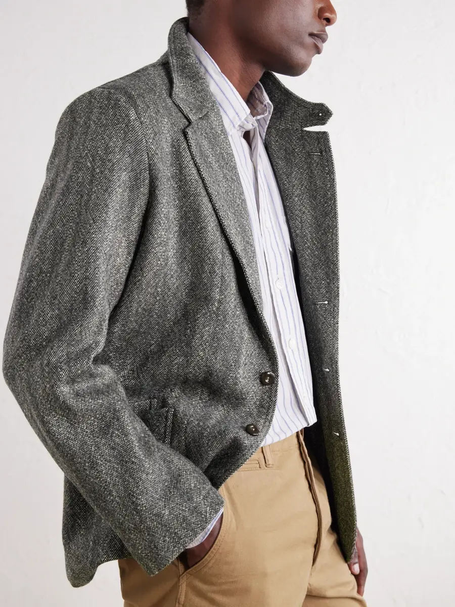 Drake's Western Games Mélange Virgin Wool-Tweed Blazer - Men | Thumbnail 5 Drake's Western Games Mélange Virgin Wool-Tweed Blazer - Men | Thumbnail 5
