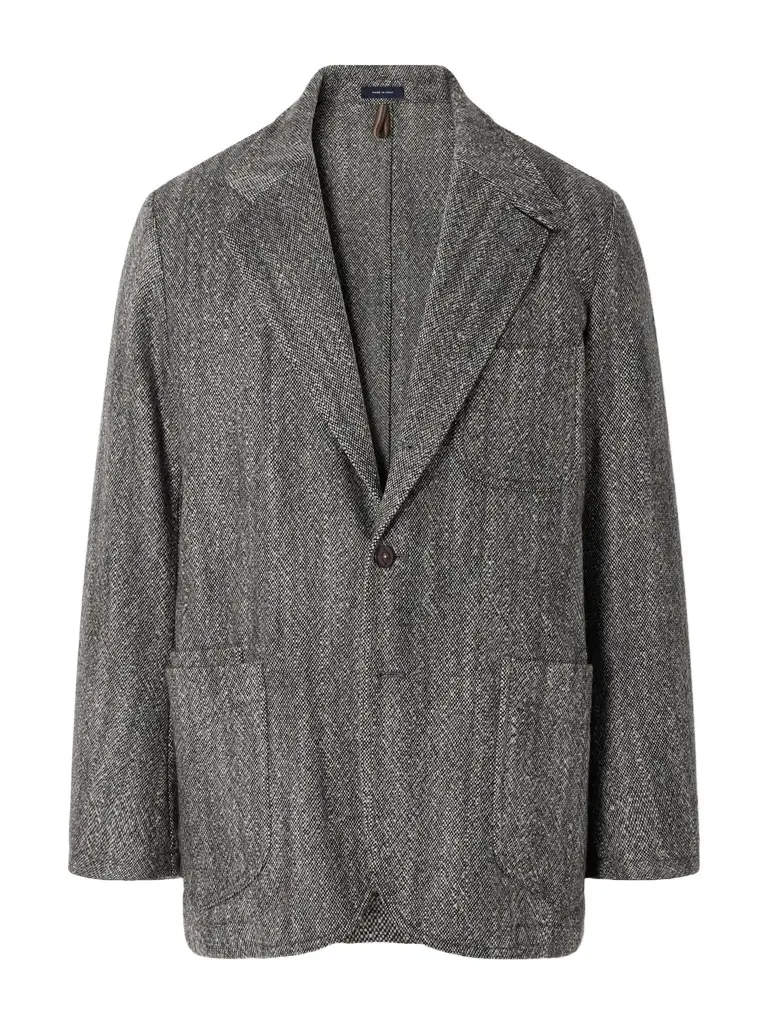 Drake's Western Games Mélange Virgin Wool-Tweed Blazer - Men